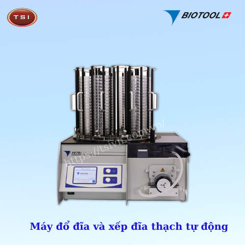 Máy đổ đĩa và xếp đĩa thạch tự động - Vật Tư Thiết Bị Y Tế TSI - Công Ty Cổ Phần TSI Hà Nội